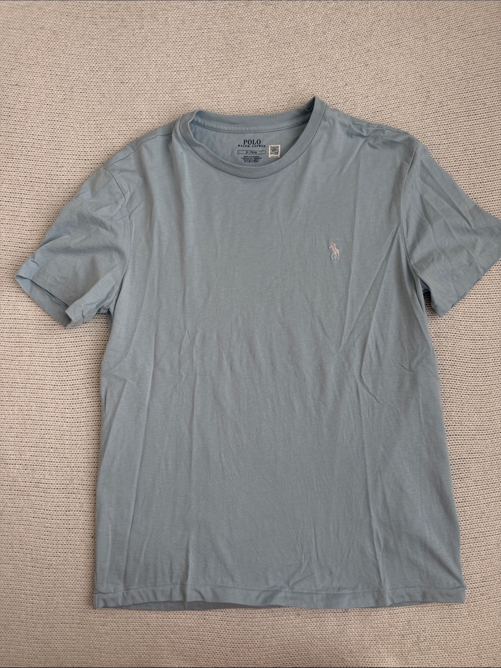 Ralph Lauren 100% Cotton Short Sleeve Tee Blue Size Medium